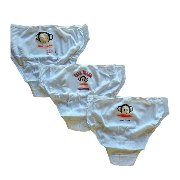 Vintage Paul Frank Womens Underwear Set, Julius the Monkey, Briefs, White, XS - Picture 4 of 11